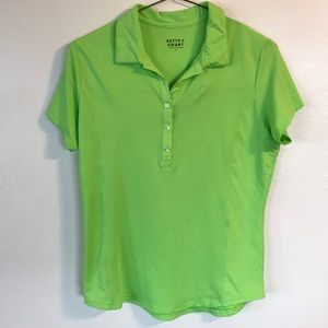 Bette & Court lime green golf polo Women’s Medium